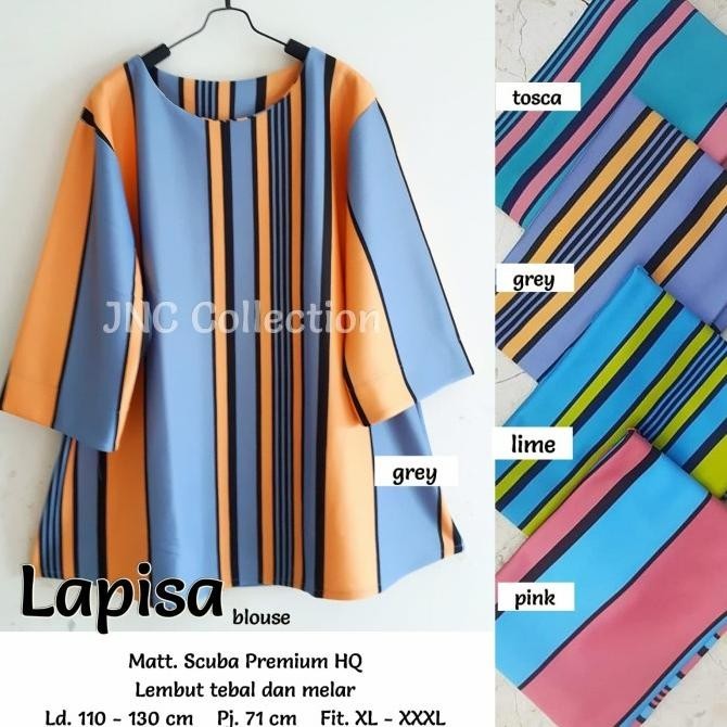 Atasan Jumbo Scuba Lapisa Blouse