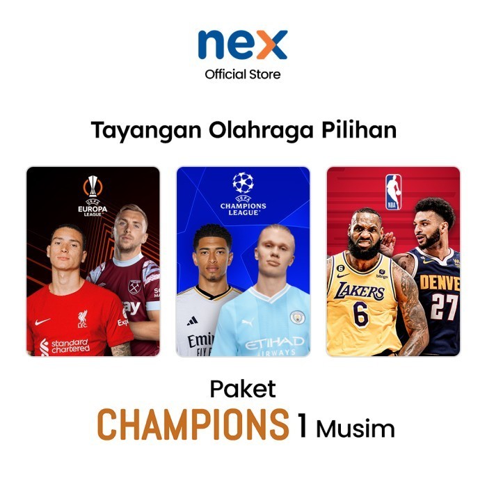 Nex Parabola Paket Champions 1 Musim