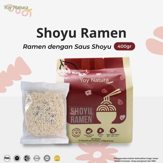 

Yoy Natura Mie Kering Dry Shoyu Ramen (6 Pax)