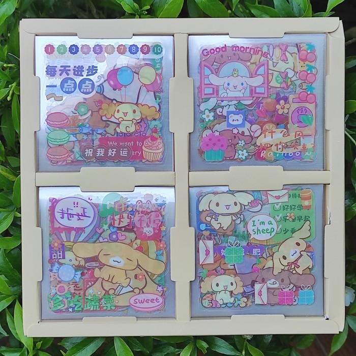 

Stiker Dekorasi Scrapbook 7x7cm 32 Lembar+Box Karakter Sanrio Cinnamon