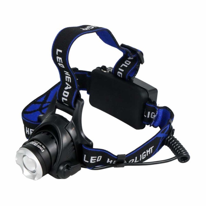 Senter Kepala / Helm Headlamp Cree LED + Strap AA High Power