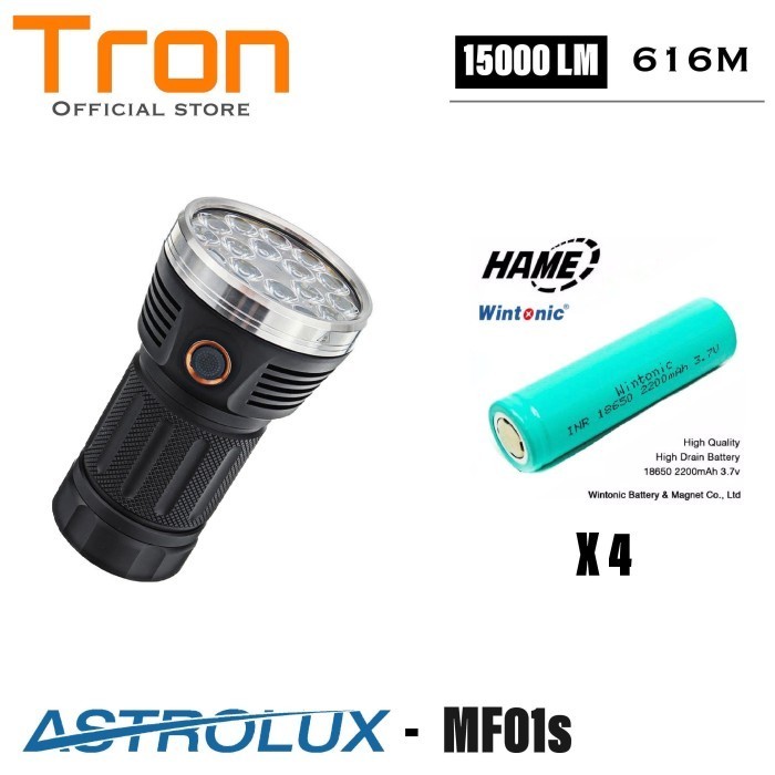 Mateminco MT18S (astrolux MF01s) 15.000 lumens Senter super terang.