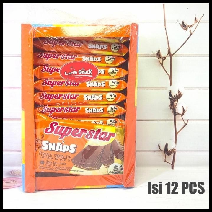 

Wafer Superstar Snap Biskuit Jadul 1 Box Isi 12X28Gr