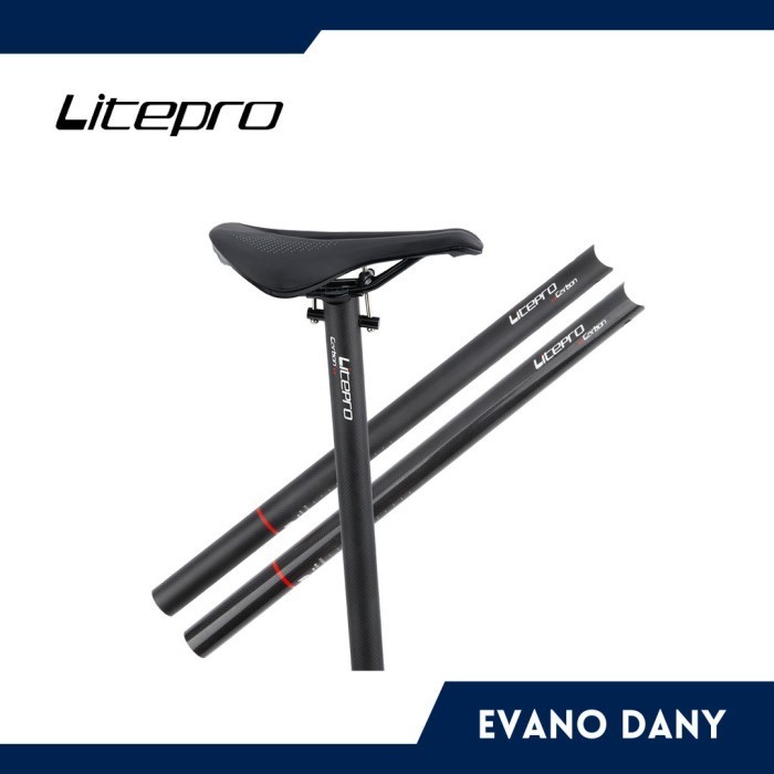 SEATPOST LITEPRO CARBON SEPEDA LIPAT 33.9 ORIGINAL