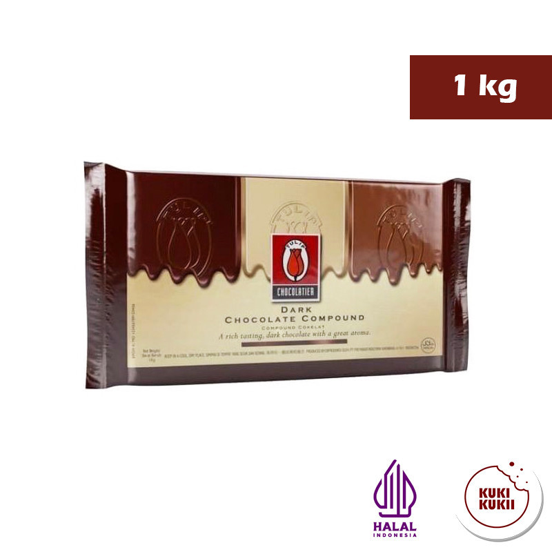 

Coklat Tulip Dark Chocolate Compound 1Kg Tulip Coklat Batang Dark 1 Kg