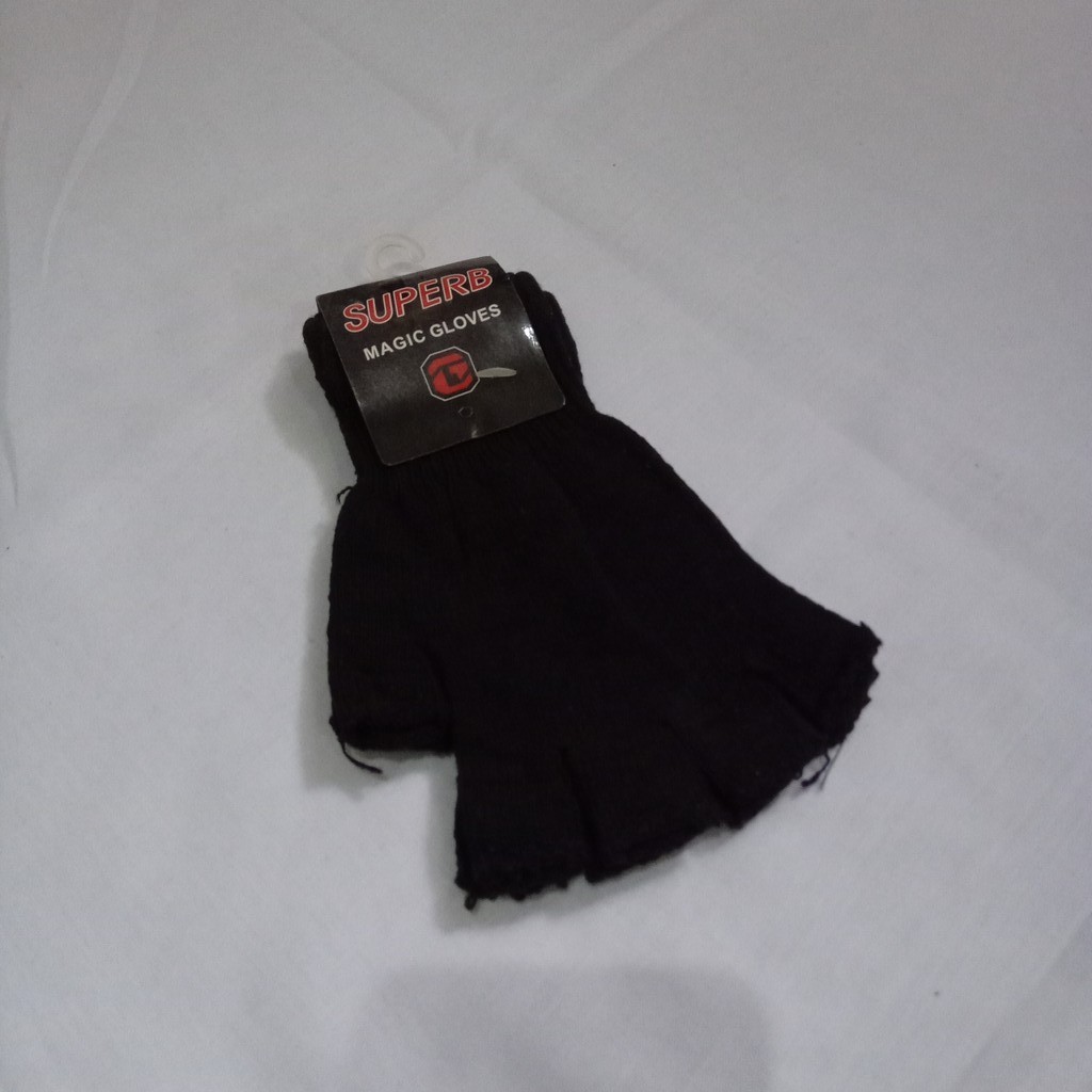 Pbstore Pekanbaru - Sarung Tangan Setengah Jari Hitam