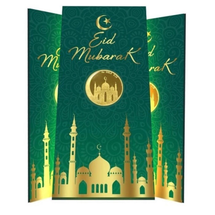 

Limited Amplop Souvenir Coin Emas Lebaran Idul Fitri Baru!