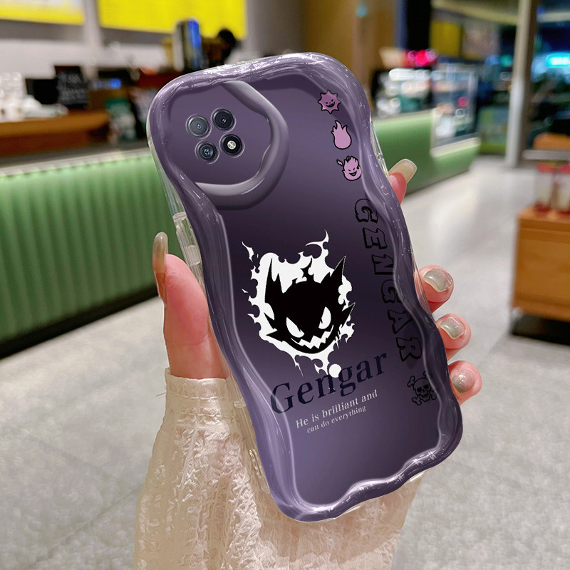 Casing Hp OPPO A73 5G OPPO A72 5G OPPO A53 5G Case pola Gengar Softcase ganda sederhana Kesing HP pe