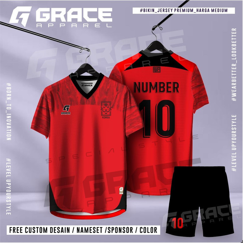 PREMIUM JERSEY FANTASI CLUB INTERNATIONAL TEAM NASIONAL TIMNAS KOREA soccer club liga