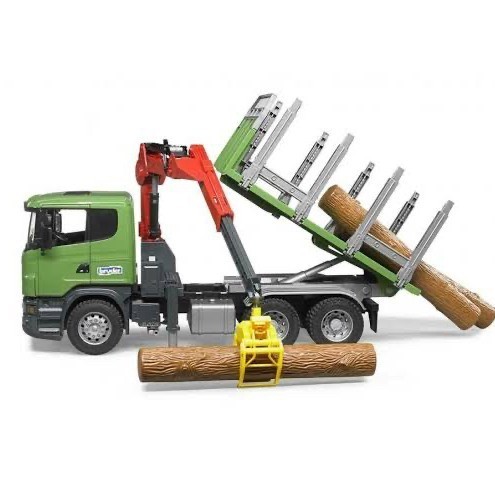 Bruder toys scania R series timber truck with loading crane 3524