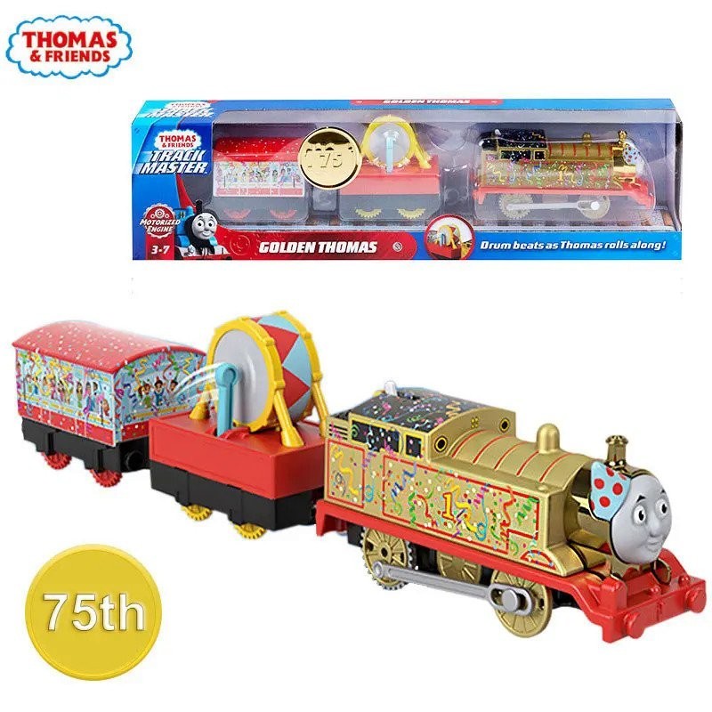 Mainan Kereta Listrik, Thomas And Friends, Mainan Kereta Api Elektrik, Ulang Tahun 75th, Mainan Emas