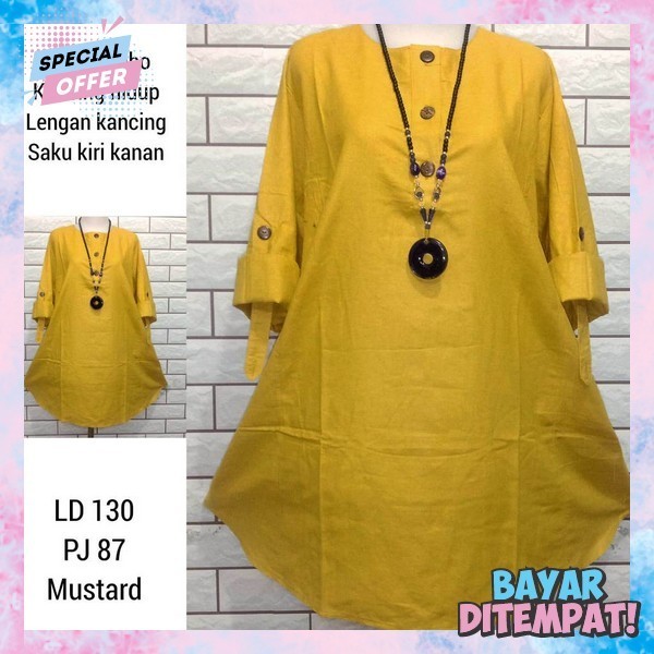 Tunik Wanita Terbaru 2024 Blouse Tunyk Fashion Muslim Tunic Basic Tuniq Kekinian Model Terlaris Atas