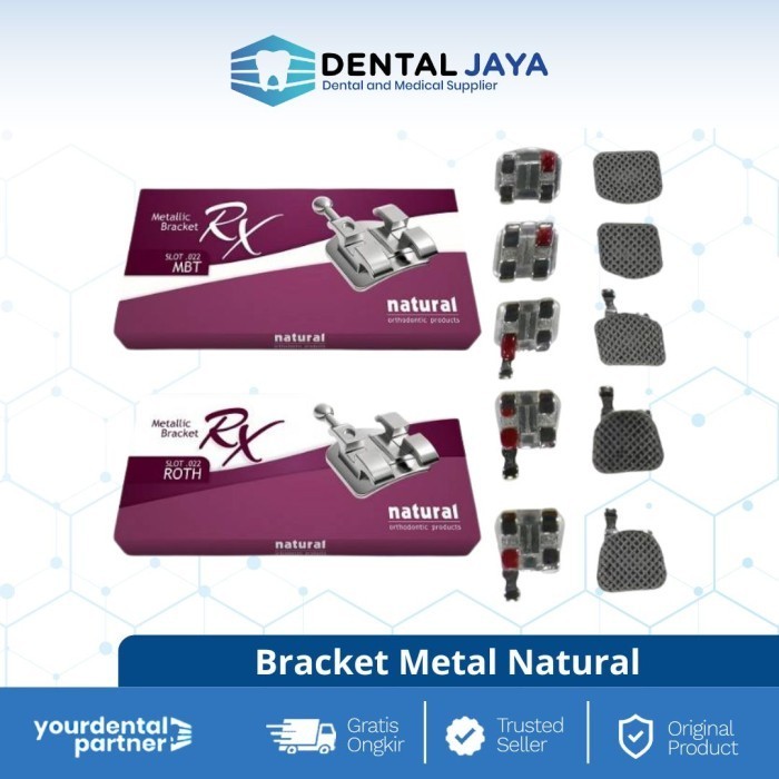 BRACKET METAL NATURAL // BEHEL // ORTHO // ORTHODONTICS