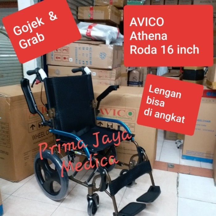 KURSI RODA TRAVELING ALUMINIUM AVICO ATHENA RINGAN
