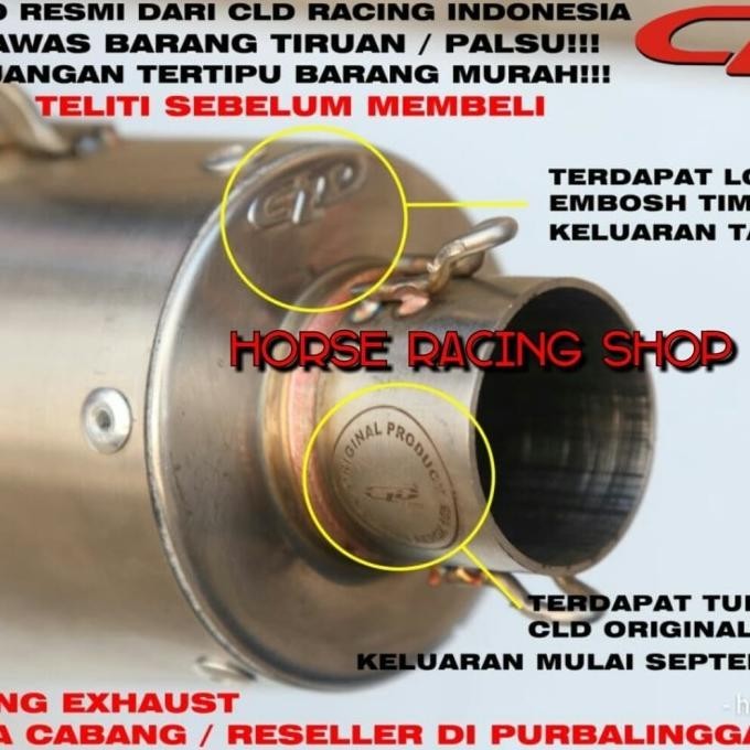 Knalpot Cld Racing Beat Scoopy C2 Oval Doff