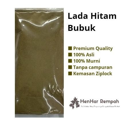 

[Garansi 100% Asli] 1 Kg Lada Hitam Bubuk / Merica Hitam Bubuk TB