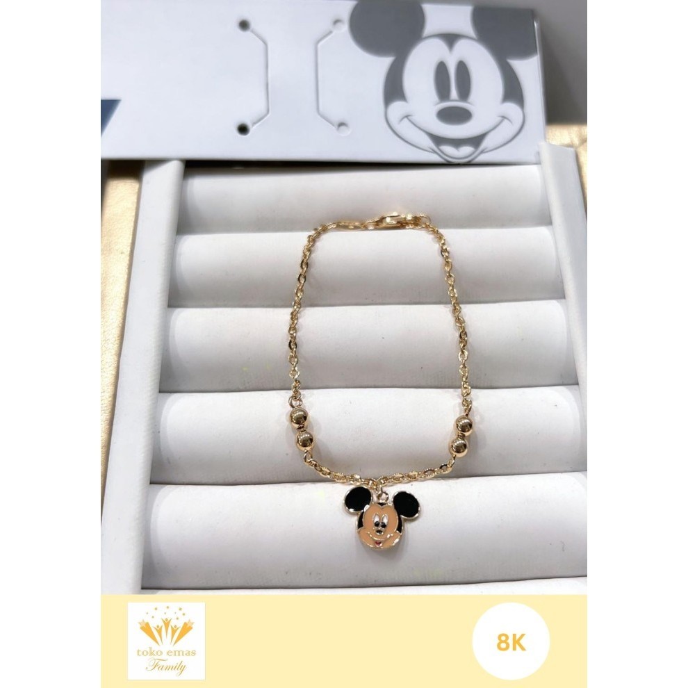 GELANG EMAS ANAK KADAR 375 (8K) 420 (9K) MODEL VARIASI 1 - 3 GRAM AN