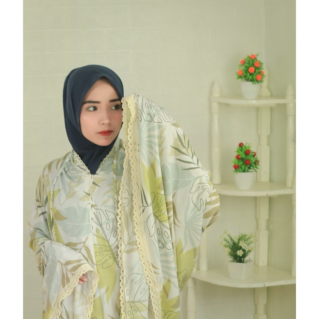 PREMIUM RAAYA - Mukena Traveling 2in1 Rayon Motif Janda Bolong