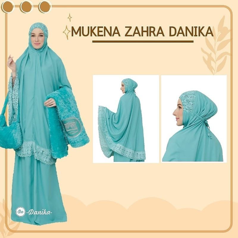 PREMIUM Mukena Zahra Danika belum termasuk Sajadah Travel Danika