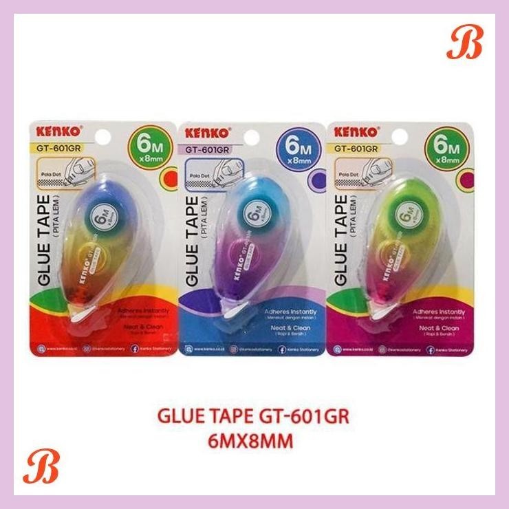 

| PGT | LEM PITA ROLL KENKO GLUE TAPE GT-601GR DUA SISI DOUBLE SIDED