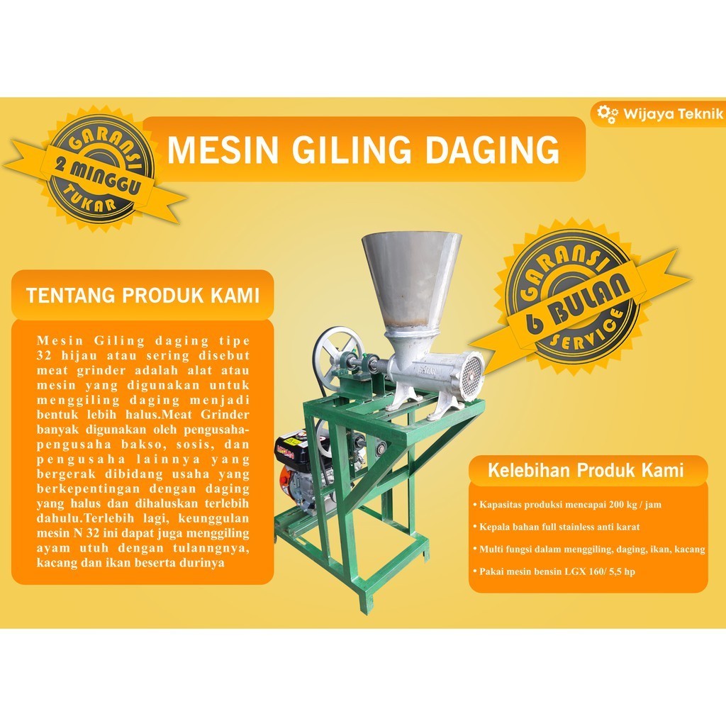 Mesin Giling Daging dan Mesin Giling Kacang Mesin Penggiling Daging