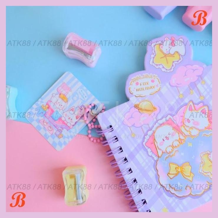 

| PGT | NOTEBOOK RING 3D LUCU A7 MINI FULL COLOR SPIRAL MOTIF MAGICAL RABBIT