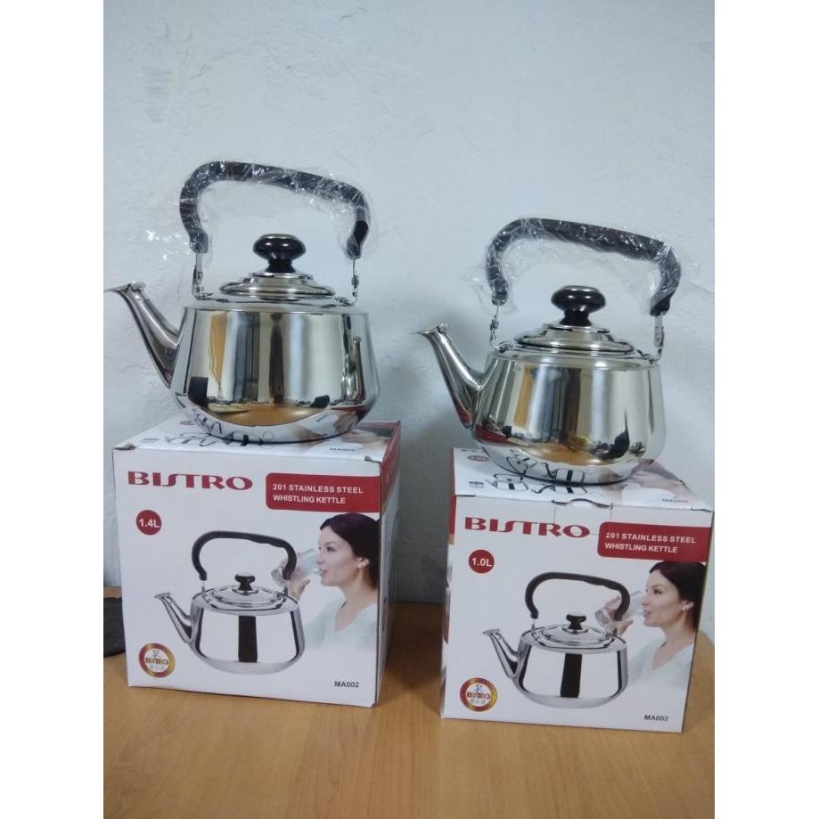 BEST SELLER  BISTRO STAINLESS STEEL 201 WHISTLING KETTLE / TEKO AIR MASAK / CEREK TERLARIS