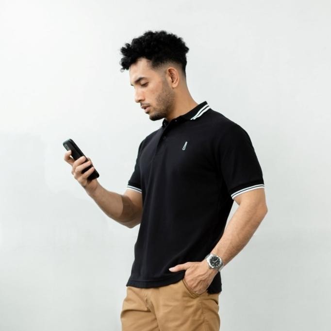 Kaos Polo Smith Berlin Paskal Slim Fit - XL,Black