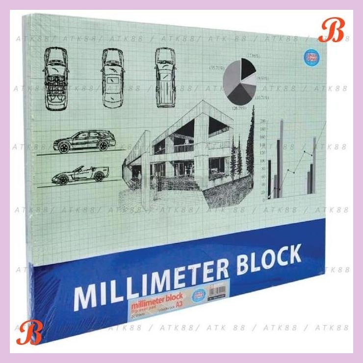 

| PGT | MILLIMETER BLOCK SINAR DUNIA UKURAN A3