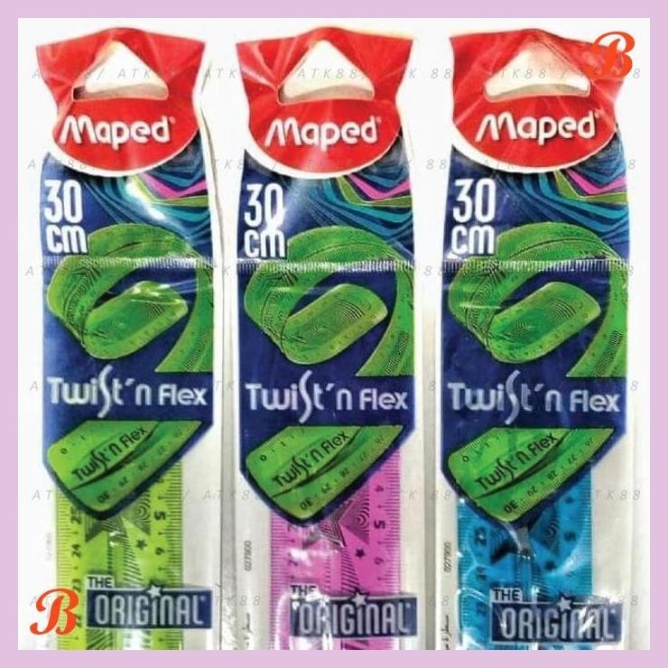 

| PGT | MAPED RULER TWIST N FLEX ECO PENGGARIS ELASTIS LENTUR FLEKSIBEL 30CM