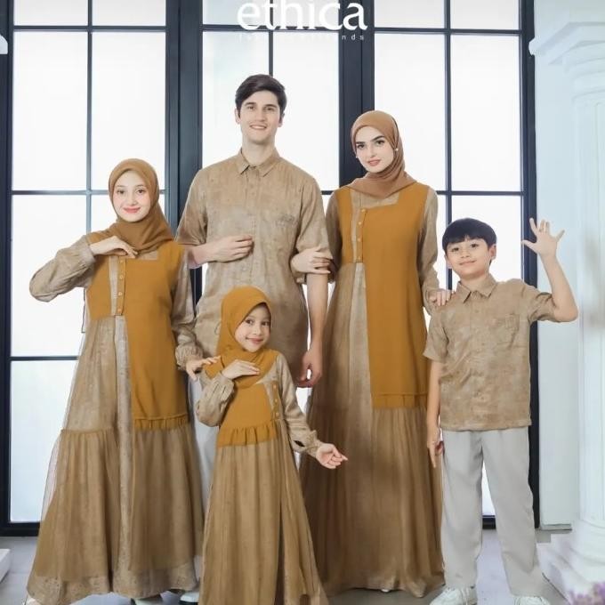 Gamis Ethica Elfa Royal 30 Golden Beige Berkualitas