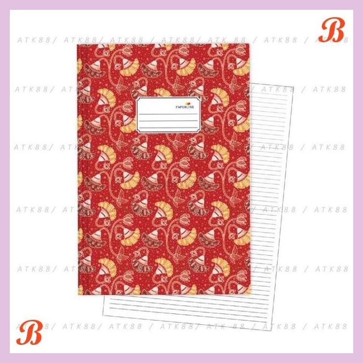 

| PGT | BUKU TULIS HARDCOVER PAPERLINE FOLIO 200 LEMBAR