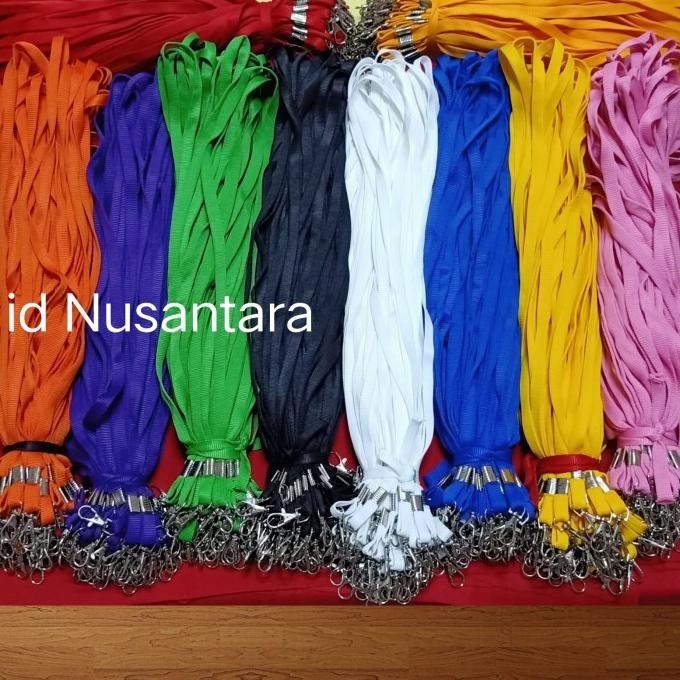 

Hot Sale - Tali Id kait besi 1CM isi 50 pcs - pink .,