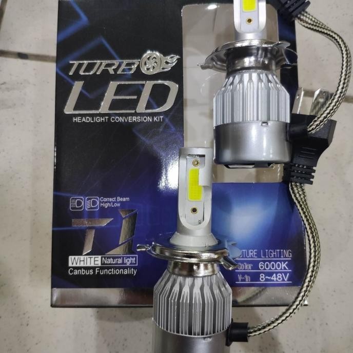 Update lampu led H4 TURBO T1 model C6 Garansi ,,