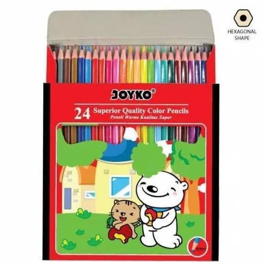 

Terbaru! Pensil Warna Joyko 24 Warna Panjang CP-24PB ,,
