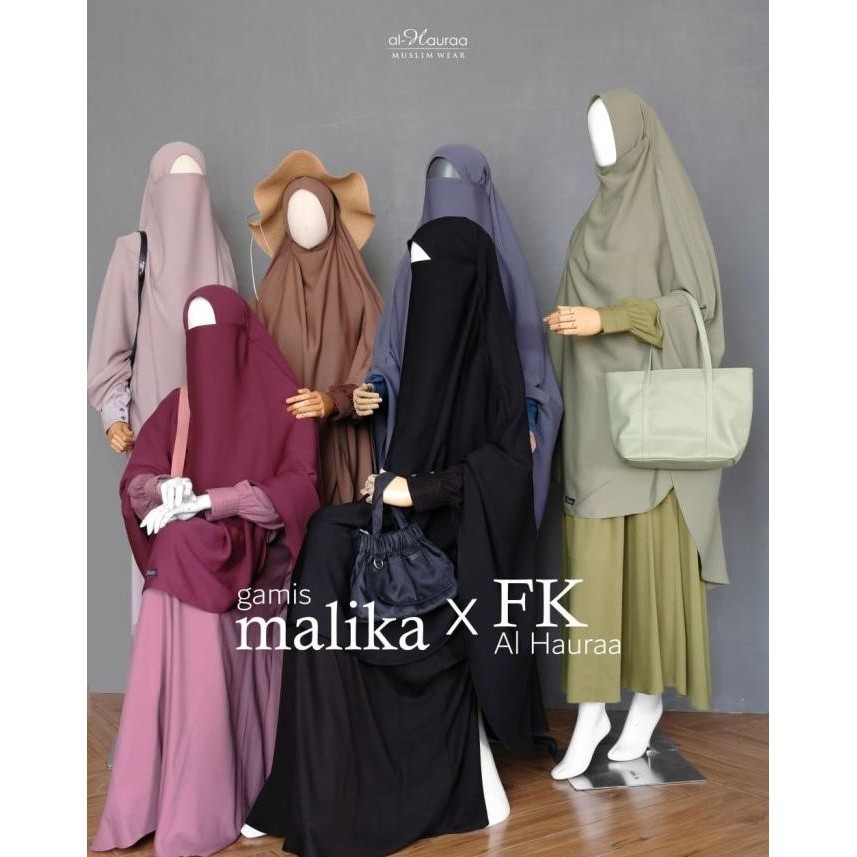 Hijab Syari Kerudung French Khimar Fk Al Hauraa Jilbab Bahan Milwauke