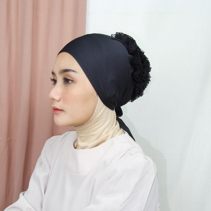 Inner Ciput Turki - Ciput Turki Brukat Bervolume - Cepol Konde Hijab