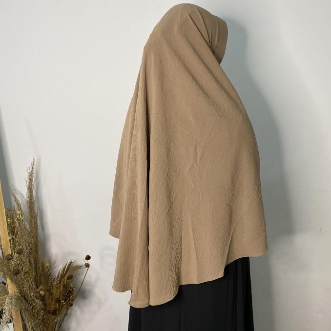 Jilbab Instan Putih Pet Anti Tembem Bahan Kringkel Terbaru Raisma