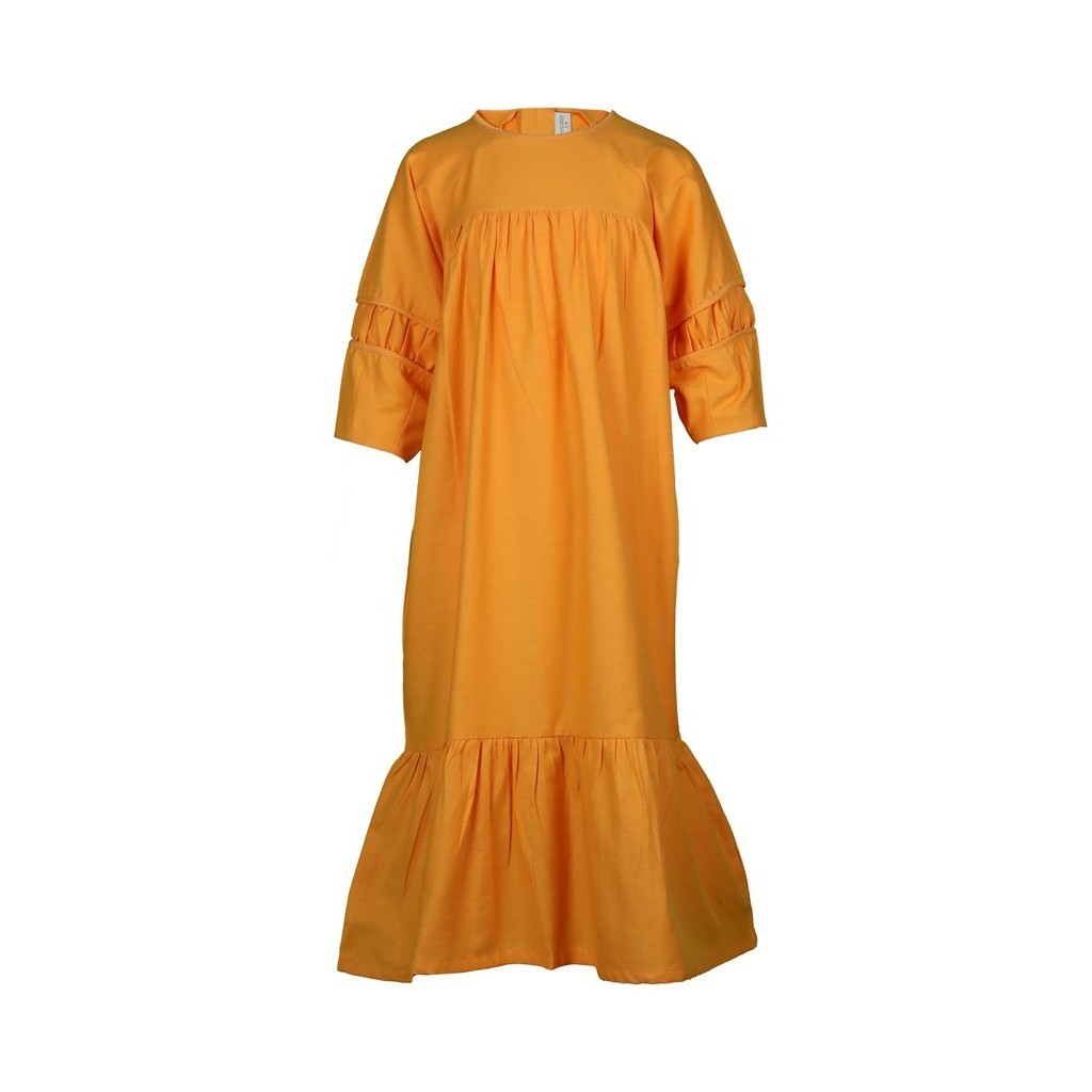 Pito Dito Girl Machupiccu Dress Gamis Anak Orange