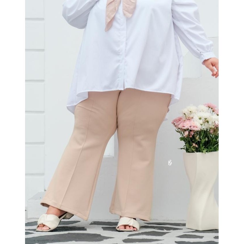 Bibigsize - Ruby Pants | Bawahan Celana Cutbray Flare Bigsize Jumbo