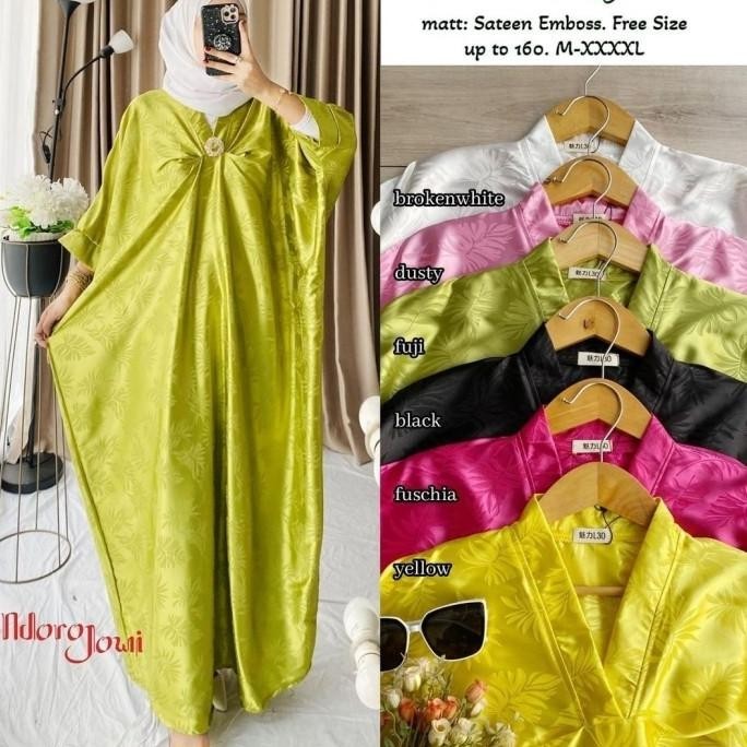 Brivi Kaftan Wanita Kaftan Muslim Kaftan Saten Kaftan Jumbo Kaftan Ori