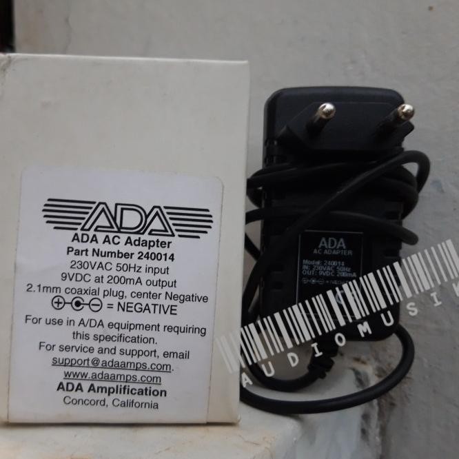 Adaptor Efek Gitar Bass Stompbox Multiefek 9V 200Ma Ada Gcs2 Gcs3 Usa