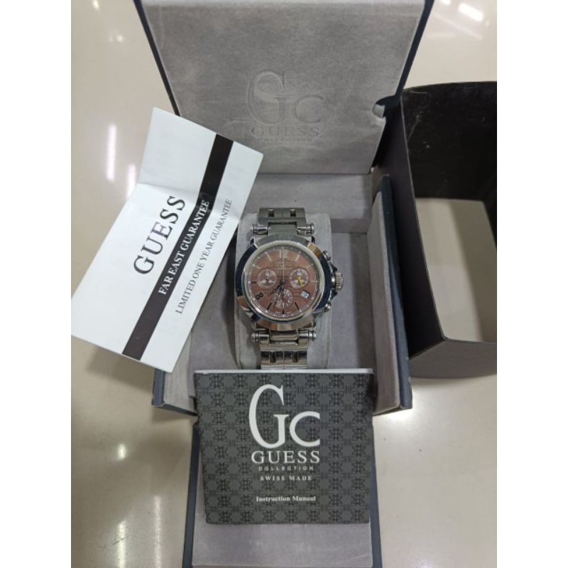 jam pria gc guess collection ori fullset bagus siap pakai normal semua