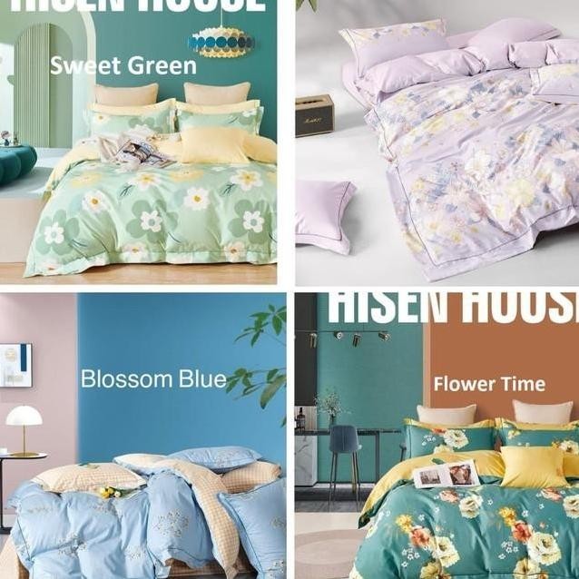 Ir Set Bedcover + Sp 200X200 T.40Cm Katun Jepang Asli / Lembut / Halus Joerren499