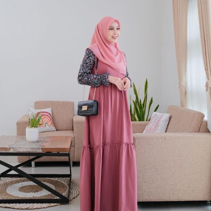 Rahla Dress Sweet Coral By Mailea Gamis Only