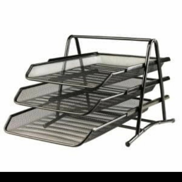 

TERBARU - RAK BESI SUSUN 3 V ONE / RAK SUSUN KERTAS/ DOCUMENT TRAY