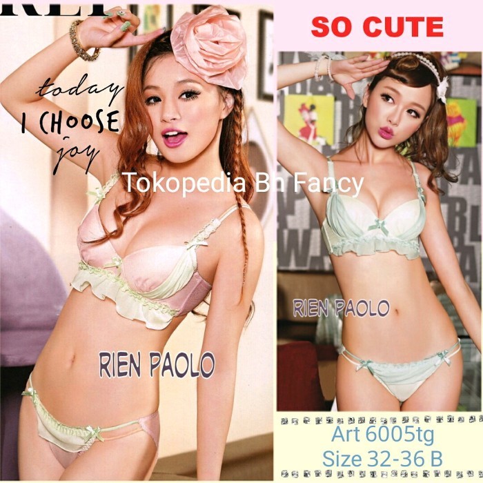 Ready stok Bra Set Sexy Wanita Bh Fancy Rien Paolo Lucu Kawat Model Korea