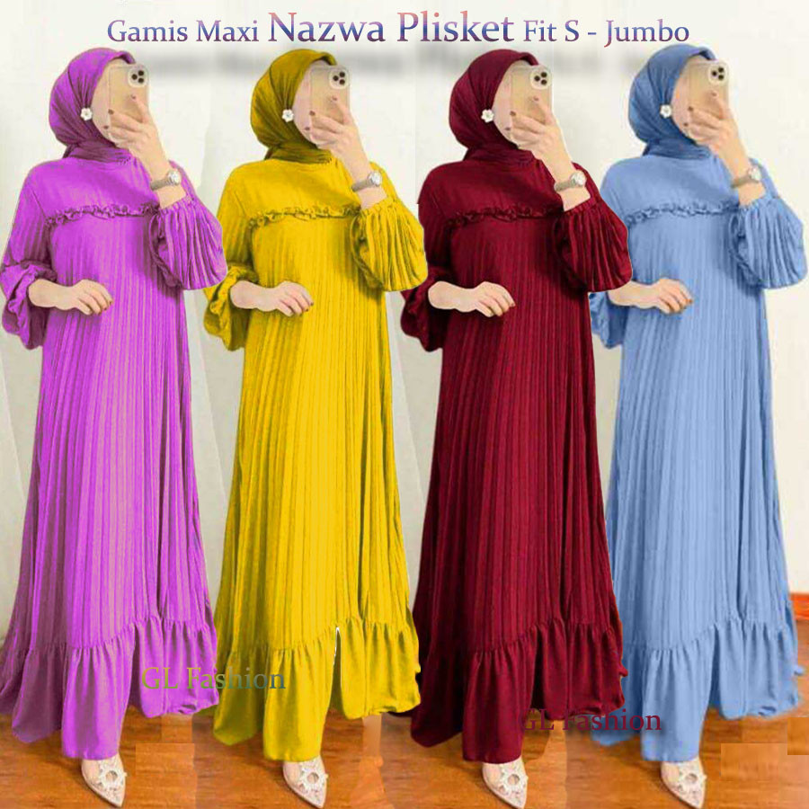 Baju Muslim Wanita Terbaru 2024 Dres Kondangan Busui Abaya Set Turki Tunik Panjang Cewek Games Ghami