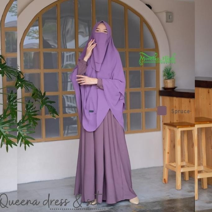 Gamis Polos Queena Mumtaz Hijab