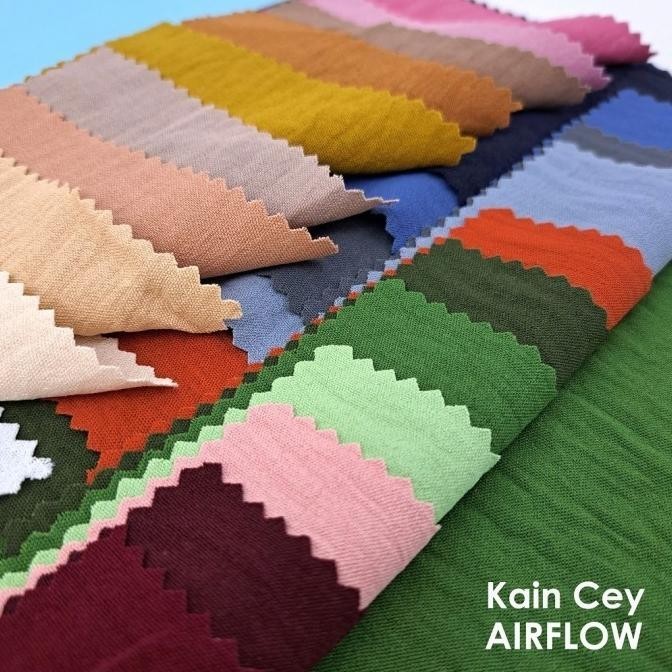 

Ready Kain Crinkle / Kain Cey Airflow (Grosir) Berkualitas